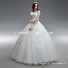 Ball Gown Or princess Sweetheart Organza Wedding Dress Made in China